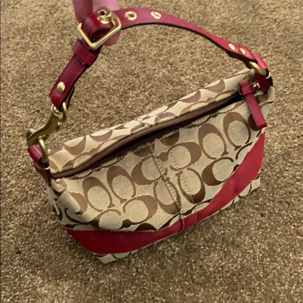 Vintage Coach Signature Demi Baguette Pouch #40024 - Y2K Monogram - Picture 4 of 5